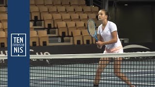 Fed Cup 2018  France  Belgique  Minute Bleue 2  Fous Rires et Entrainements  FFT [upl. by Baiss]