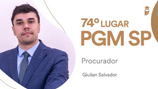 PGM SP Conheça Giulian Salvador aprovado para o cargo de Procurador [upl. by Novej964]