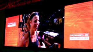 Laura Siegemund vs Svetlana Kuznetsova winner interview  Porsche Tennis Grand Prix 2017 [upl. by Fricke521]