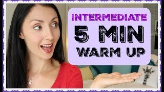 INTERMEDIATE 5 Minute Vocal Warm Up ALL VOICE Types [upl. by Arammahs103]