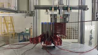 Electric Vehicle Motor Winding Machine  Automatic Automotive Stator Coil Winding Process [upl. by Anada]