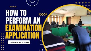 LDMS School  How to Perform Examination Registration [upl. by Odanref]