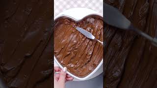 shorts Sweet Heart Chocolate Heart Cake Shape [upl. by Russo]