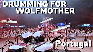 Vlog Drumming For Wolfmother  Portugal Moto Club Faro [upl. by Darn140]