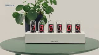 Karlsson Table Clock Cathode [upl. by Ahsined]