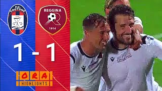 Crotone vs Reggina 11 Match Highlights 2021 [upl. by Niveg]