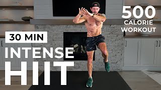 30 Min Intense HIIT Workout For Fat Burn amp Cardio No Equipment No Repeats [upl. by Engdahl]