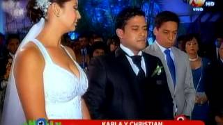 Karla y Christian firmaron un contrato de esponsales [upl. by Namreg]