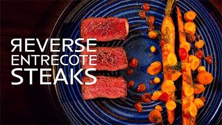 REVERSE Entrecote steaks op de BBQ [upl. by Allmon]