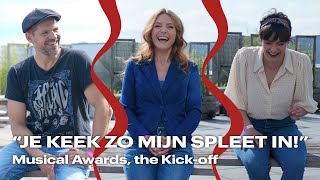 Wie bekt er lekker met Pia Douwes 🤔  Musical Awards the Kickoff [upl. by Auqinet735]