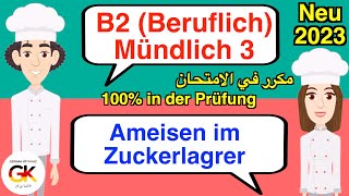 B2  Beruf  Mündliche Prüfung Teil 3  Ameisen im Zuckervorrat   neu 2024 [upl. by Eniamrehs320]