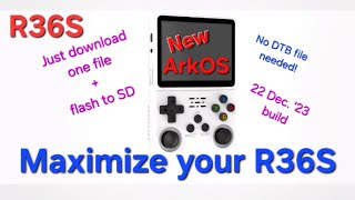 READ DESCRIPTION BELOW R36S ArkOS update  Stepbystep tutorial  Real time  Performance boost [upl. by Gunner]