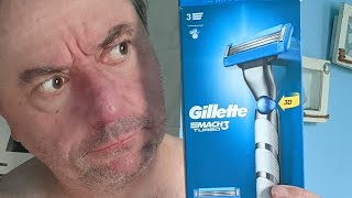 Gillette Mach 3 Turbo Razor Reviewed with mens grooming tips how to shave unboxing Shaving help [upl. by Danette]