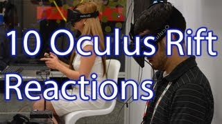 10 Oculus Rift Demo Reactions from GDC 2013 [upl. by Assila]