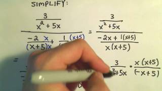 Simplifying Complex Fractions  Ex 2 [upl. by Nosnarb551]