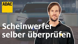 AutolichtCheck Beleuchtung ganz einfach selber überprüfen  Einfach Selber Machen  ADAC [upl. by Mayhs]