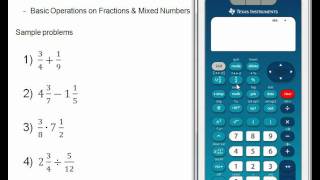 Basic Operations on Fractions and Mixed Numberswmv [upl. by Fonsie338]