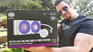 Cooler Master MasterLiquid ML240L V2 RGB White Edition Sıvı Soğutma İncelemesi ve Montajı [upl. by Geier722]