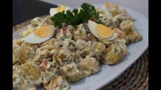 THE BEST AND TASTIEST POTATO SALAD EVER  AARDAPPELSALADE [upl. by Yerbua288]