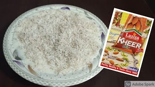 Laziza Kheer Mix Recipe Rice Kheer RecipeChawal Ke KheerAdan Aayat [upl. by Analle]