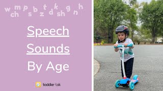 Articulation Norms Speech sounds by age chart  common developmental speech errors [upl. by Toddy912]