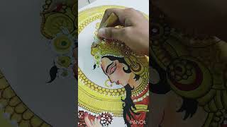 Maa saraswati painting  art  shorts [upl. by Ramedlab]