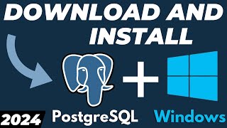 How to Download and Install PostgreSQL and PgAdmin 4 for Windows 1011 2024 [upl. by Gayla]