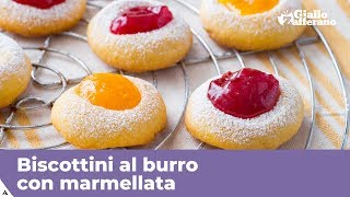 BISCOTTI AL BURRO CON MARMELLATA [upl. by Elaina]