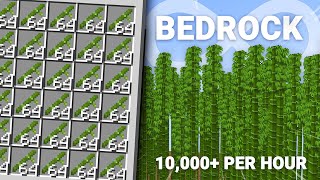 Automatic Bamboo Farm Minecraft Bedrock 120  MCPE Java and Bedrock  world download [upl. by Enirehtahc30]