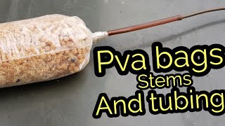 How to set up pva solid bags with quick change stems and rig tubing loop method [upl. by Atneuqal]