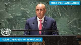 🇲🇷 Mauritania  President Addresses United Nations General Debate 78th Session  UNGA [upl. by Adan]