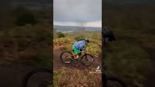 ilkley moor today mtb mountainbikejumps mountainbikestunt mtbbikes mtbjumps mtbjump downhill [upl. by Darrej]