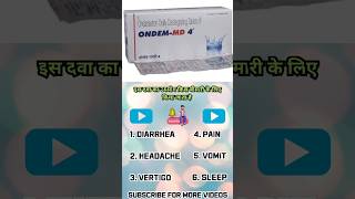 Ondem  ONDANSETRON  nausea treatment  Vomiting treatment [upl. by Balf613]