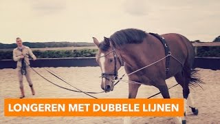 Longeren met dubbele lijnen  PaardenpraatTV [upl. by Odericus135]