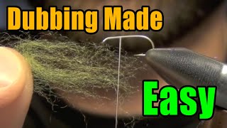 How To Use Fly Tying Dubbing and Easily Apply Dubbing To Thread  Fly Tying Basics For Beginners [upl. by Silirama]