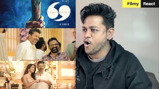 Thalapathy 69 Poojai REACTION  Thalapathy Vijay  H Vinoth  Pooja Hegde  KVN  Filmy React [upl. by Nylg]