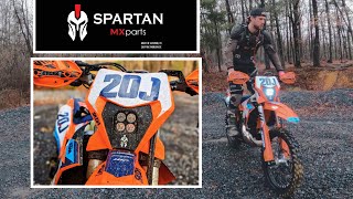 Review The Best Headlight for KTM XCWs  Spartan MX Parts [upl. by Nywled]