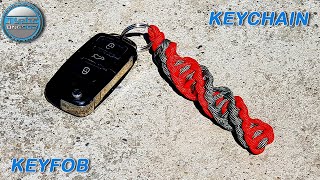 Double DNA Wrapture How to Make Paracord Keychain World of Paracord Tutorials DIY [upl. by Specht]