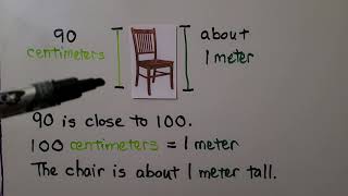 2nd Grade Math 95 Centimeters and Meters Comparing [upl. by Ilak]