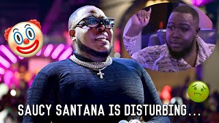 Saucy Santana amp The PR Disaster UNHAPPY with himself sloppy body HOT mess AKA Self Sabotage King [upl. by Anom]