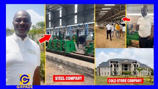 Hon Kennedy Agyapong Tours his Companies Biggest Steel Company amp Biggest Cold Store amp Real Estate [upl. by Aninep]