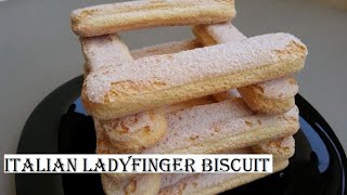 A Perfect Recipe of Italian Ladyfinger Biscuit  The Easiest Homemade Ladyfingers Recipe [upl. by Uhayile103]