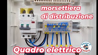 impianti elettrici abitazione morsettiera di distribuzione collegamenti [upl. by Rehpotsyrhc]