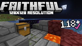 Faithful 128x128 1181182 Texture Pack Download amp Install Tutorial [upl. by Aehsal]