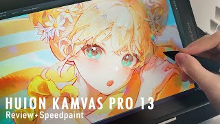 Huion Kamvas Pro 13 25K Review  Photoshop Speedpaint [upl. by Kalman]