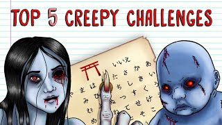 TOP 5 CREEPY CHALLENGES  Draw My Life [upl. by Nieberg302]