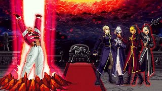 KOF Mugen D Rhythm Yashiro Vs SchlusselPre Team [upl. by Ahsened]