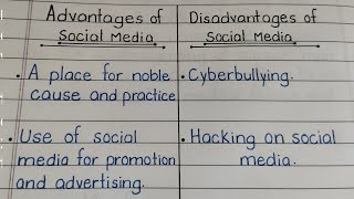 Advantages and Disadvantages of Social Media  Advantages of internet and disadvantages of Internet [upl. by Lenor272]