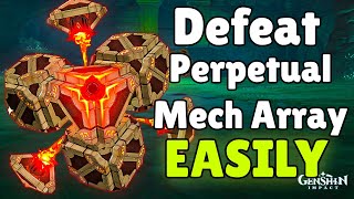 Perpetual Mechanical Array BOSS SOLO GUIDE  Genshin Impact [upl. by Tiloine452]