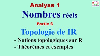 Nombres réels  Topologie de R Voisinage ouvert fermé adhérence compact densité dans R Cours [upl. by Irfan]